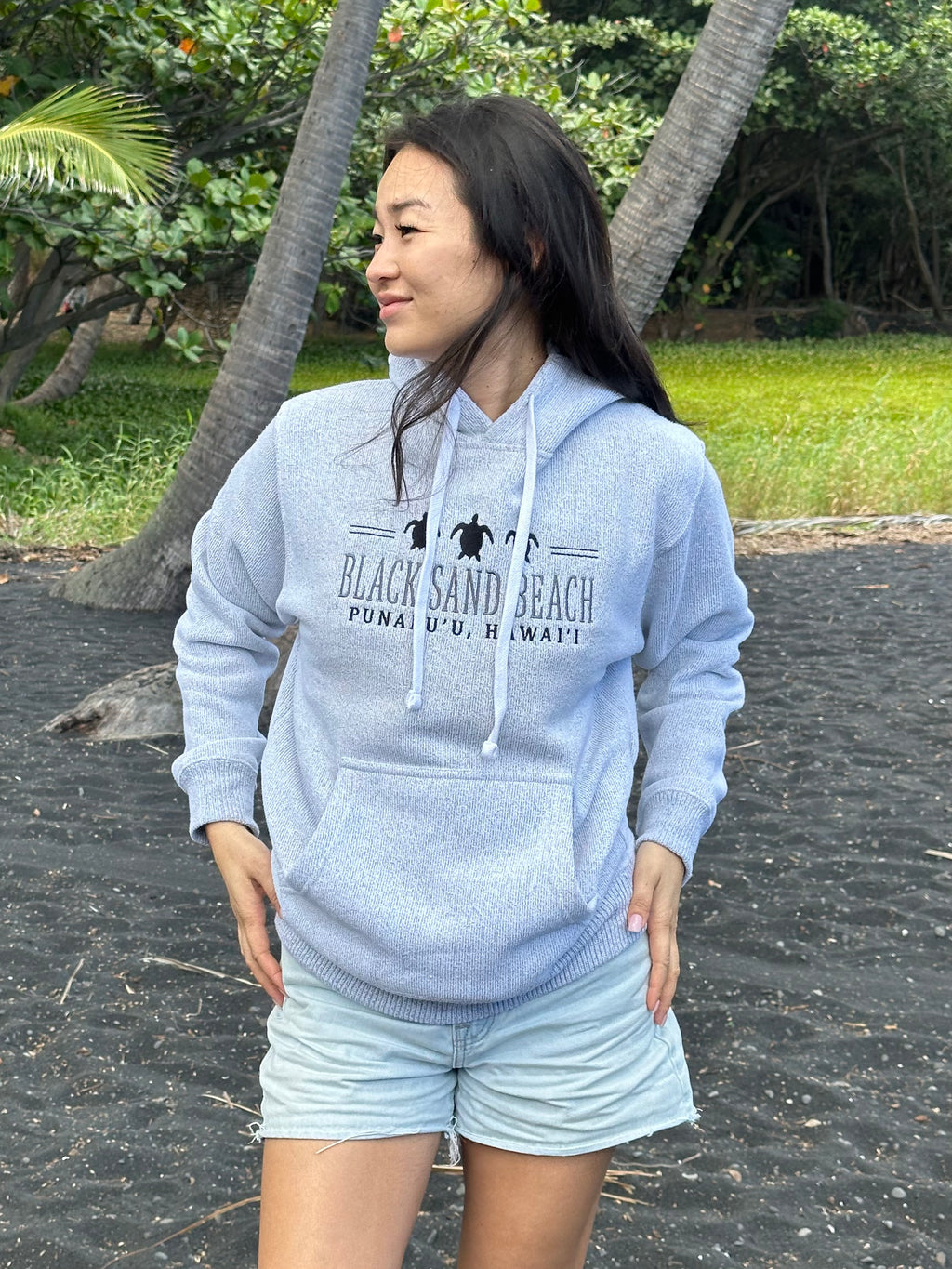 Nantucket Black Sand Beach Hoodie - Unisex