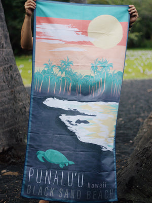 Punalu'u Beach Microfiber Sand-Proof Towel