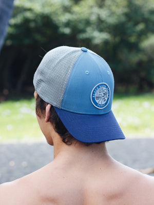 Black Sand Beach Patch Hat - Blue