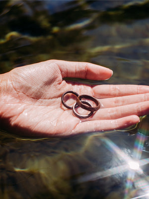 Hammered Coconut Ring